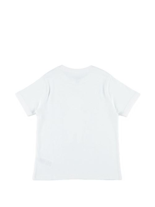 T-shirt bambino Polo Ralph Lauren bianca a maniche lunghe con stampa Polo Bear RALPH LAUREN KIDS | B18890002